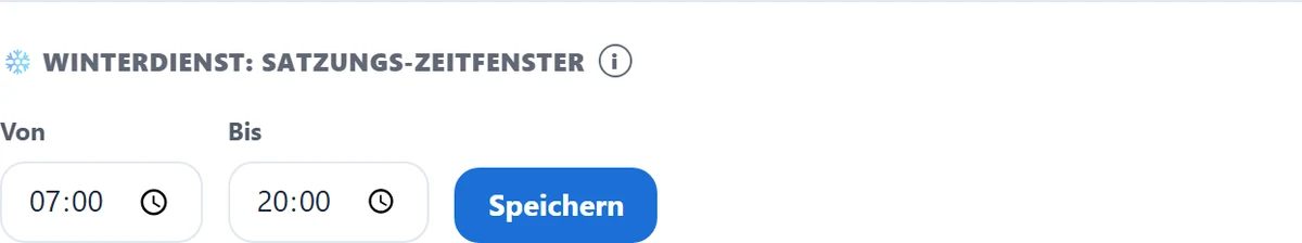 Das Streupflicht-Zeitfenster der Kommune.