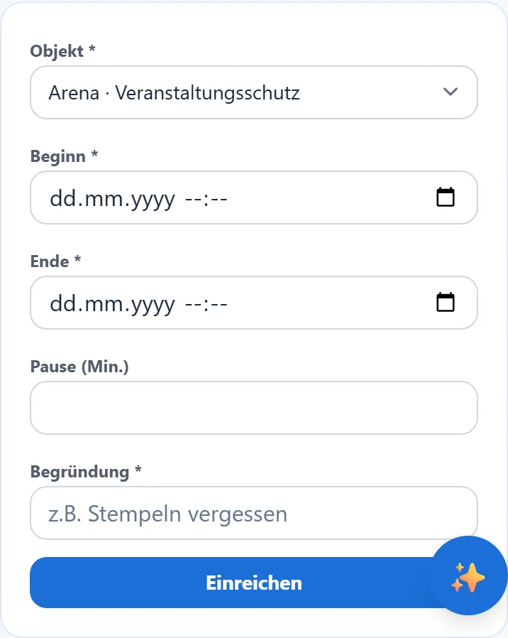 Eine fehlende Schicht nachtragen.