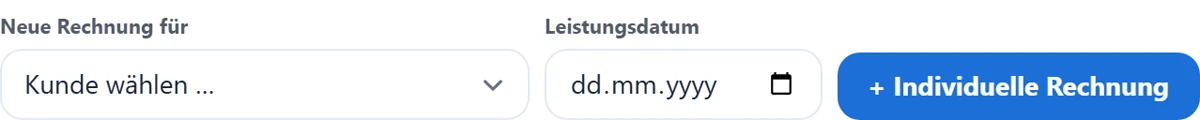 Rechnung erstellen