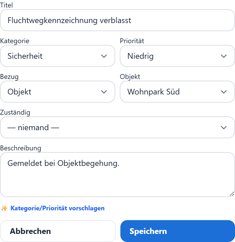 Ticket bearbeiten.